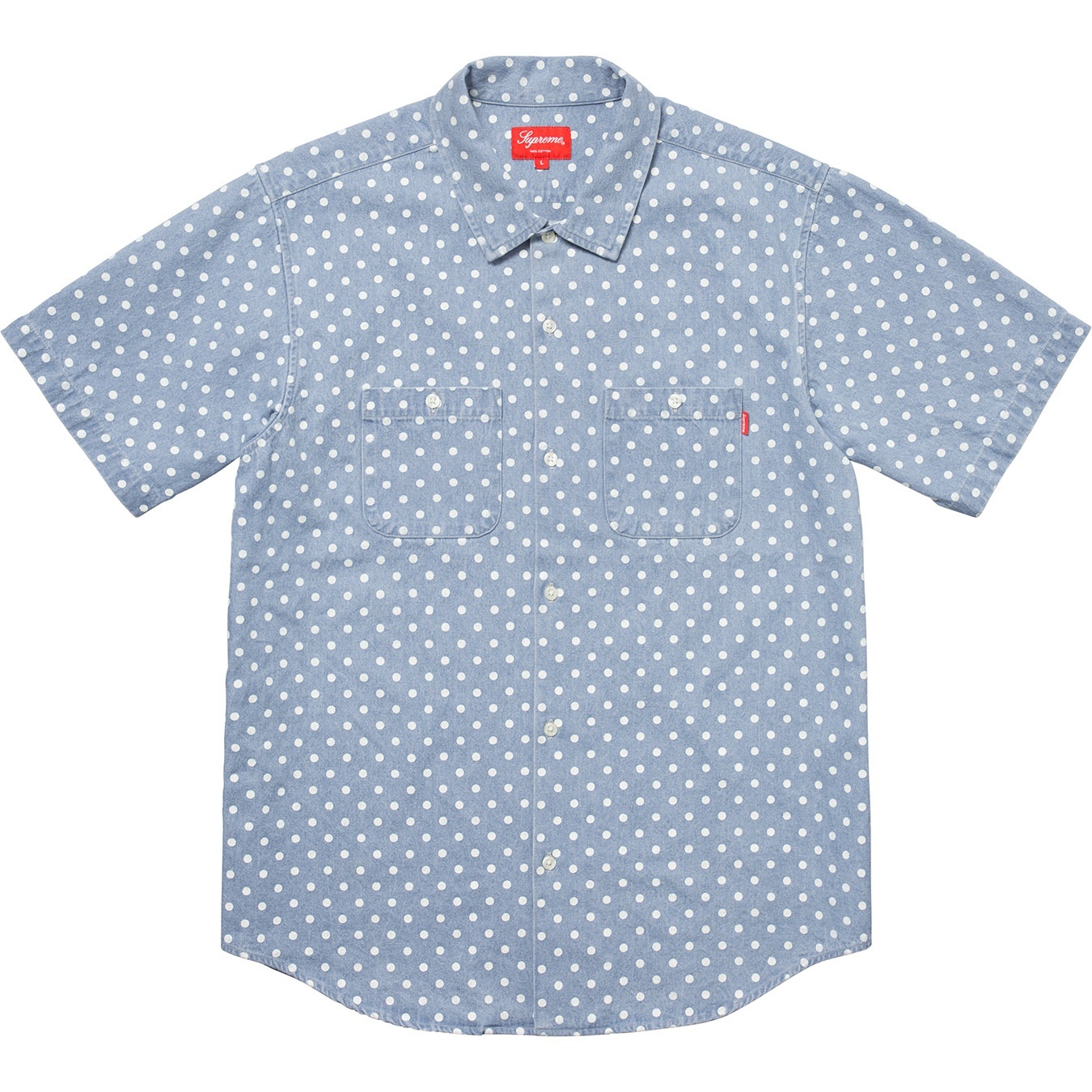 Polka Dot Denim Shirt view 4
